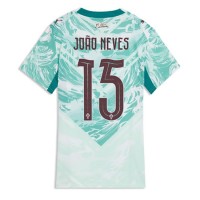Stroje piłkarskie Portugalia Joao Neves #15 Koszulka Wyjazdowej dla damskie MŚ 2026 Krótki Rękaw